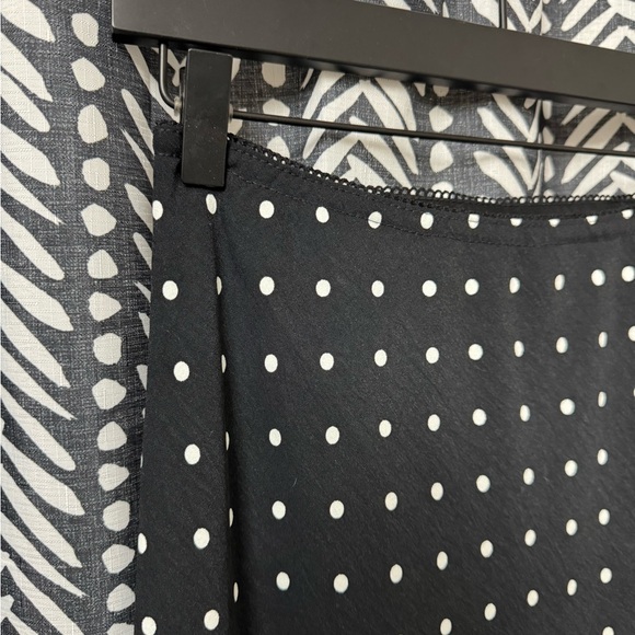 Aeropostale Black and White Polka Dot Midi Skirt - Picture 3 of 7